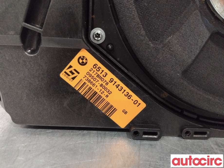 Bilstereo høyttaler til BMW 3-Serie 2005-2011 (E90/E91/E92/E93) (E90/E91/E92/E93) (BMW|65139143136|)