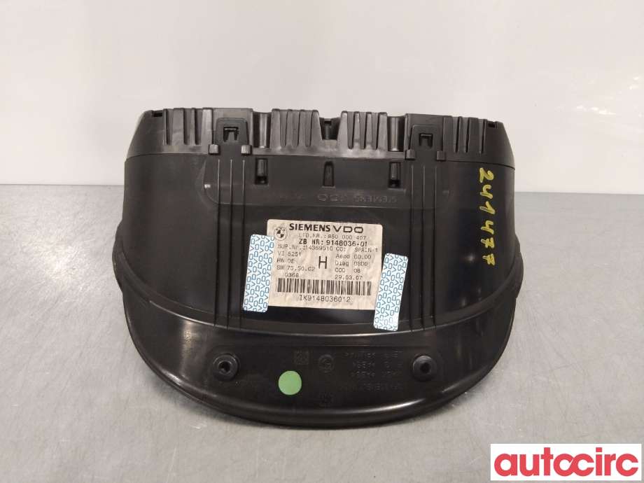 Instrumentpanel til BMW 3-Serie 2005-2011 (E90/E91/E92/E93) (E90/E91/E92/E93) (BMW|65829118721|)