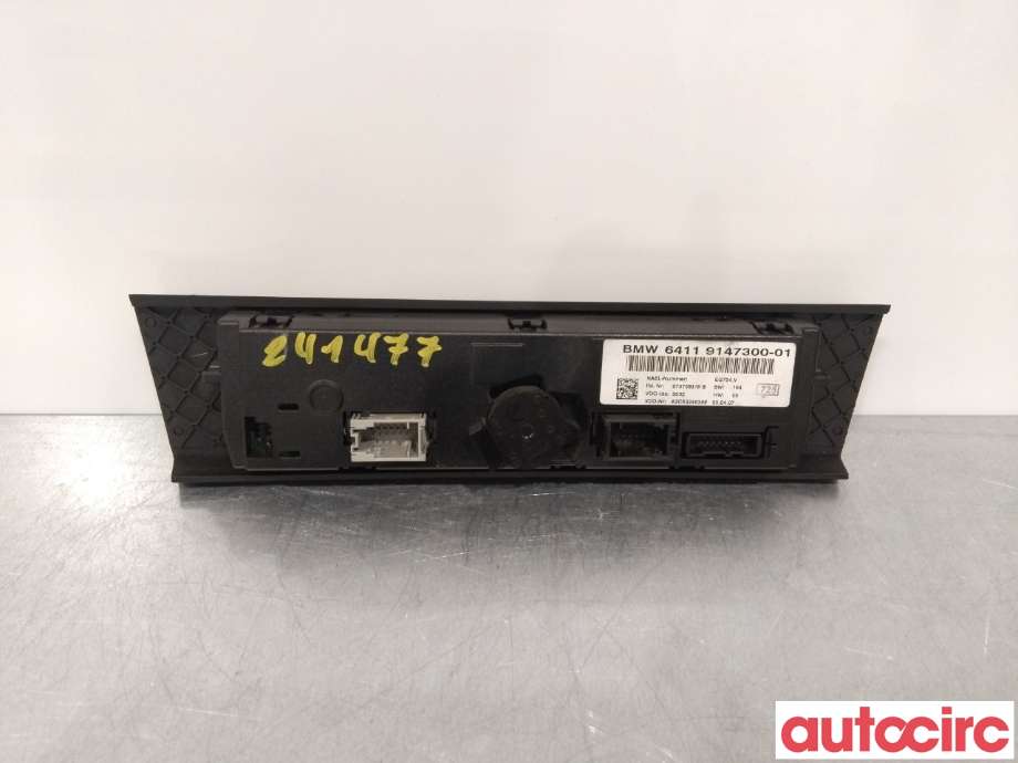 Varmeapparat betjening til BMW 3-Serie 2005-2011 (E90/E91/E92/E93) (E90/E91/E92/E93) (BMW|64119199261|)