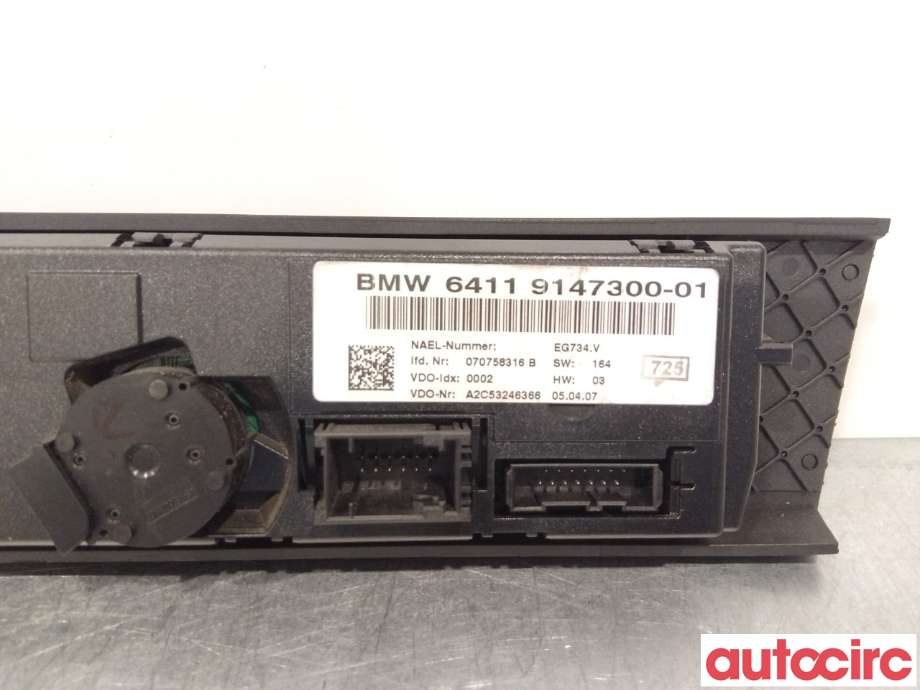 Varmeapparat betjening til BMW 3-Serie 2005-2011 (E90/E91/E92/E93) (E90/E91/E92/E93) (BMW|64119199261|)
