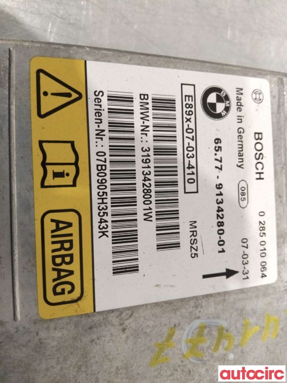 Airbag elektronikk til BMW 3-Serie 2005-2011 (E90/E91/E92/E93) (E90/E91/E92/E93) (BMW|65779184432|65779134280)