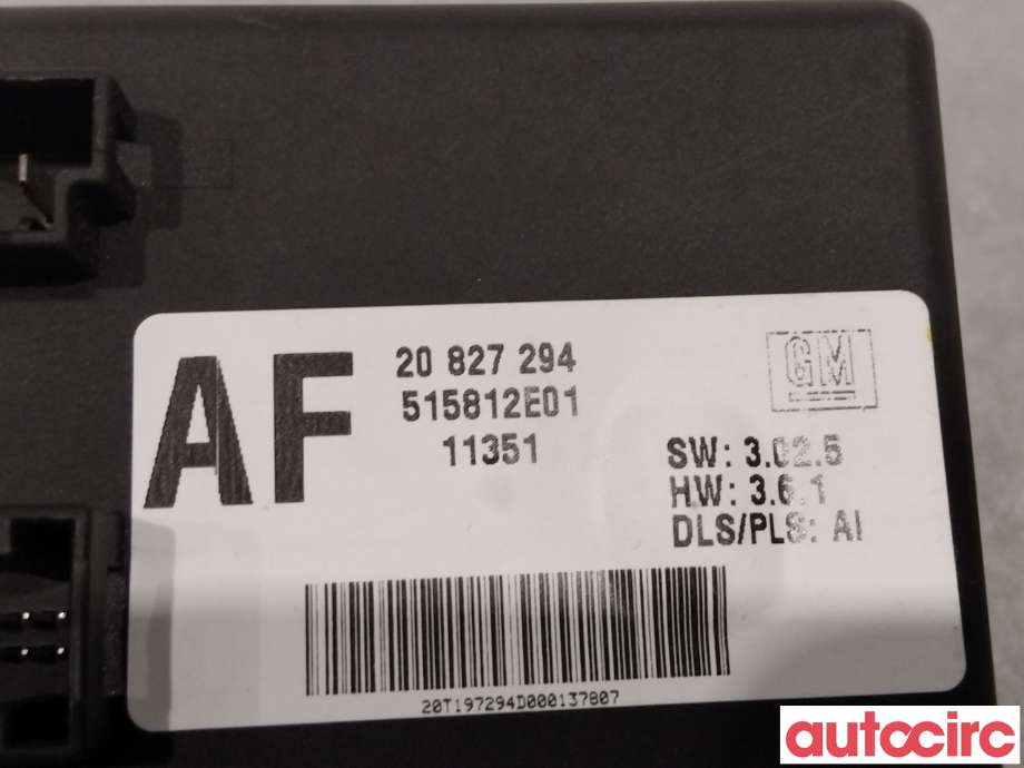 Styreenhet hengerfeste til Opel Insignia A 2009-2014  (OPEL|20827294||13407206)
