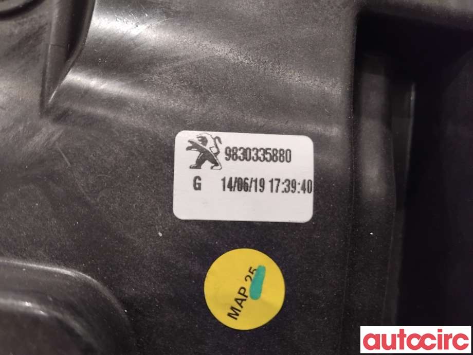 Ruteheis venstre foran til Peugeot Partner 2019-->> (Type III)  (PEUGEOT|9830335880||9840175880)