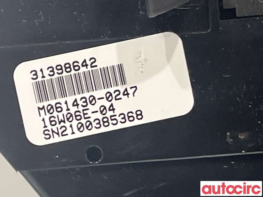 Varmeapparat betjening til Volvo V40 2012-2019  (VOLVO|31346948)