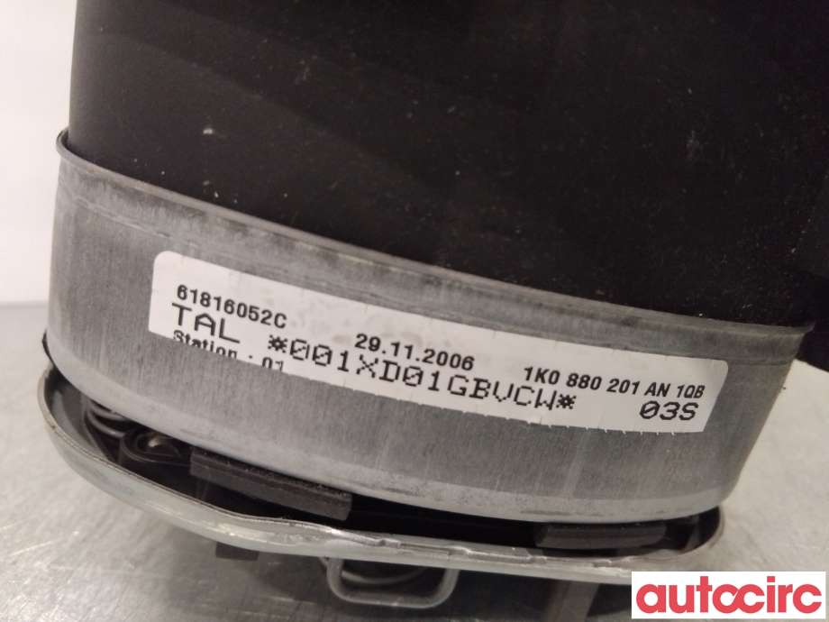 Airbag rattpute til VW Passat 2005-2010 (B6) (B6) (VOLKSWAGEN|1K0880201CA|)