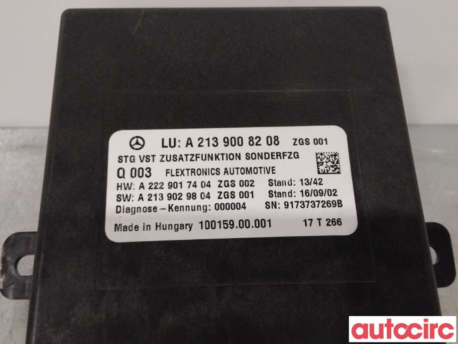 Styreenhet diverse til Mercedes E-Klasse 2016-2023 (W213) (W213) (MERCEDES|A2139008208|)