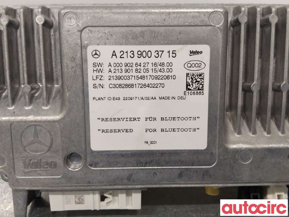Styreenhet bluetooth til Mercedes E-Klasse 2016-2023 (W213) (W213) (MERCEDES|A2139003715|)