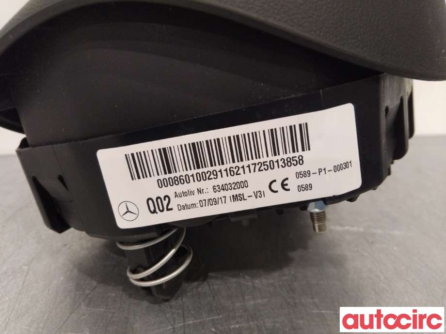 Airbag rattpute til Mercedes E-Klasse 2016-2023 (W213) (W213) (MERCEDES|A0008604700|)