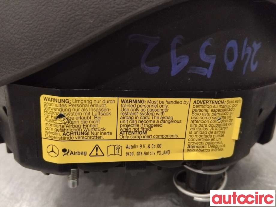 Airbag rattpute til Mercedes E-Klasse 2016-2023 (W213) (W213) (MERCEDES|A0008604700|)