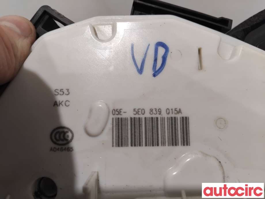 Låsekasse venstre bak til Škoda Octavia 2013-2016 (Type III, Fase 1)  (SKODA|5E0839015A||5TA839015Q)