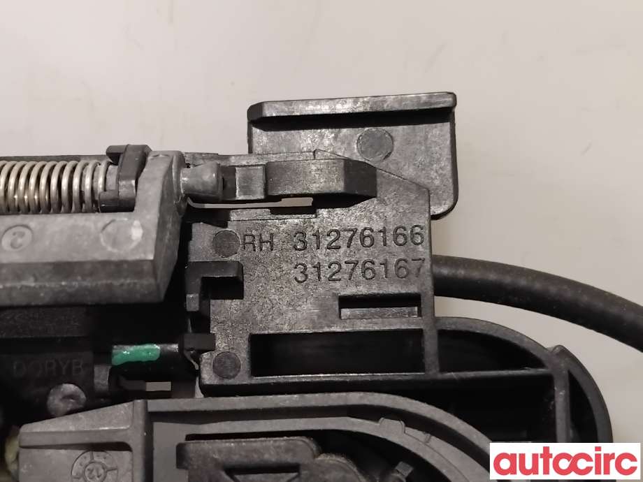Dørhåndtak utv høyre foran til Volvo S60 2010-2014 (Type II, Fase 1)  (VOLVO|39832341|31276166|31440085)