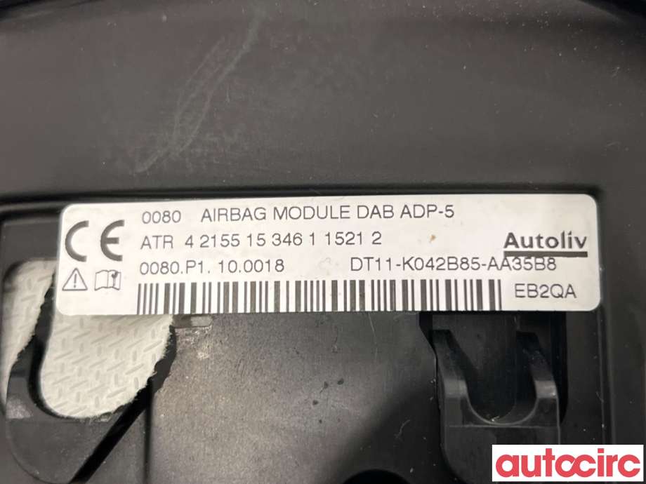 Airbag rattpute til Ford Transit Connect 2013-2018 Type II, Fase 1  (FORD|1810758||DT11-K042B85-AA35B8)