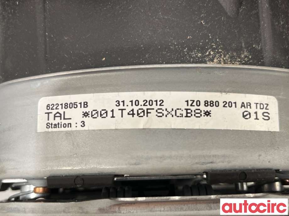 Airbag rattpute til Škoda Superb 2008-2015 (Type II)  (SKODA|1Z0880201AR||1Z0880201AS)