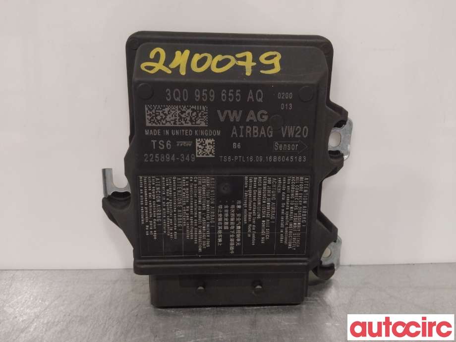 Airbag elektronikk til Škoda Octavia, 2013-2016 (Type III, Fase 1)  (SKODA|3Q0959655AAZ0L)