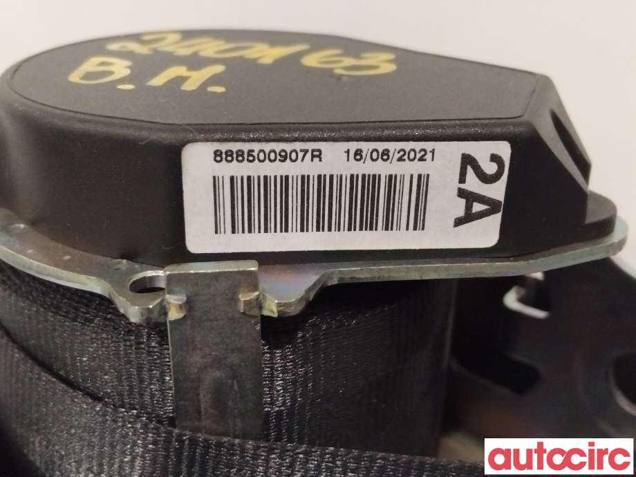 Sikkerhetsbelte bak midtre til Renault Zoe 2013-2019 (Fase 1)  (RENAULT|888500907R|)