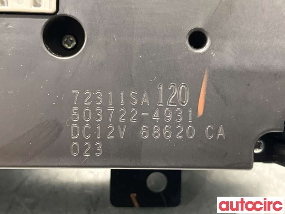 Varmeapparat betjening til Subaru Forester 2005-2008 (Type II, Fase 2) (SUBARU|72311SA120|503722-4931)