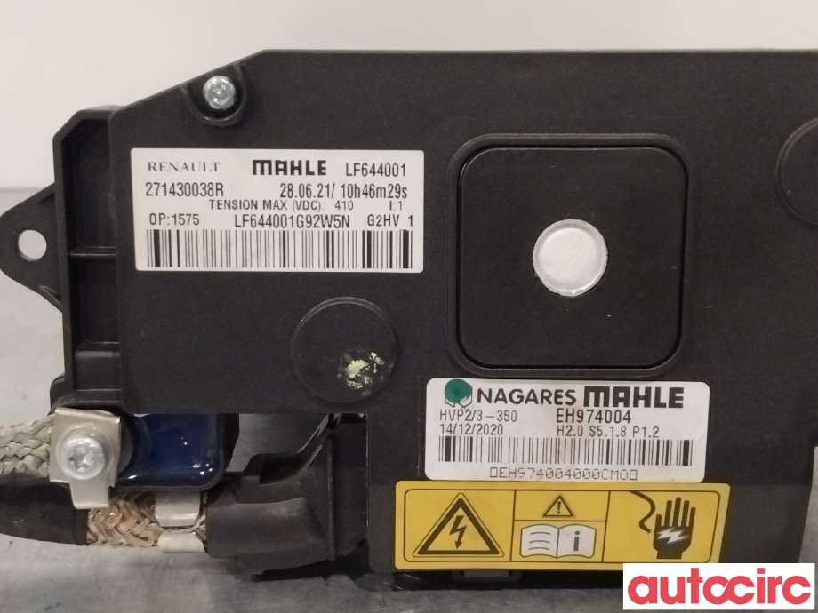 Varmeapparat register til Renault Zoe 2013-2019 (Fase 1)  (RENAULT|271436099R|)