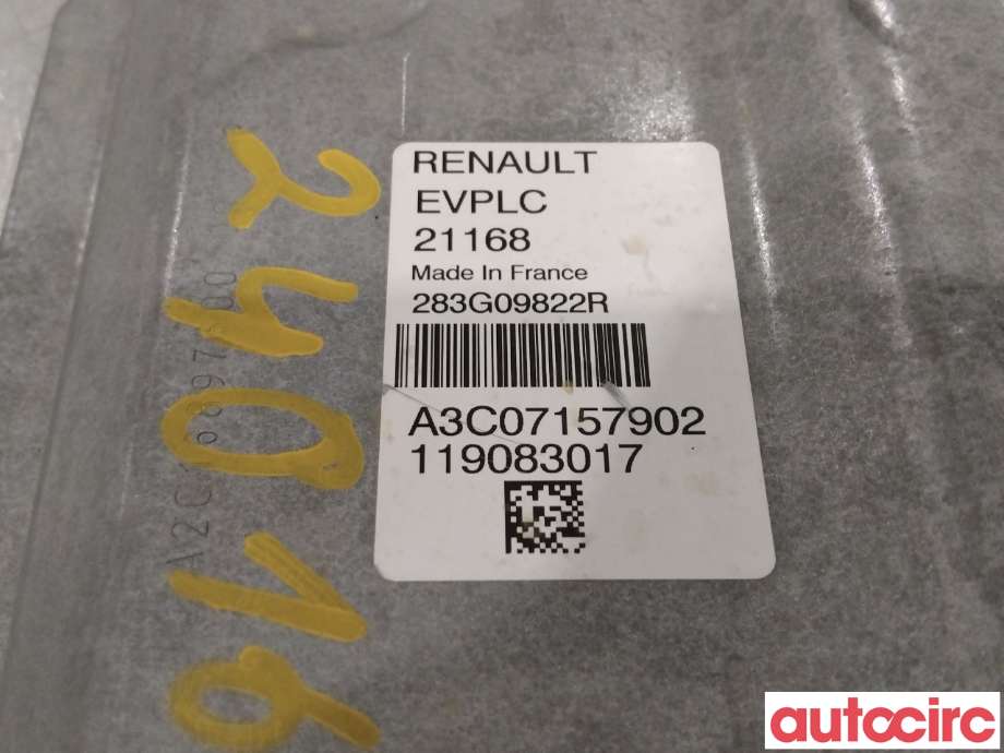 Styreenhet diverse til Renault Zoe 2013-2019 (Fase 1)  (RENAULT|283G09822R|)