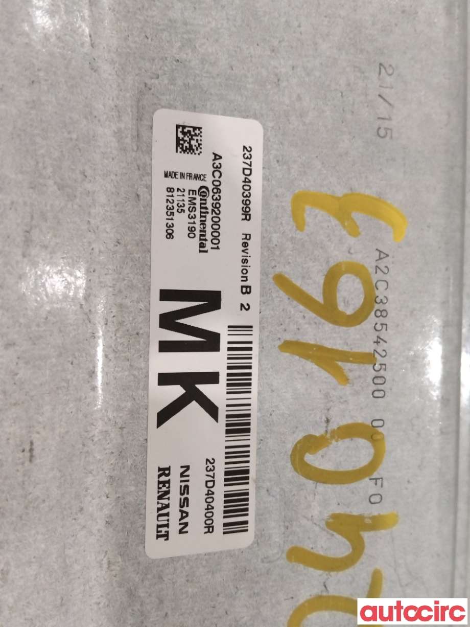Styreenhet diverse til Renault Zoe 2013-2019 (Fase 1)  (RENAULT|237D40400R|)
