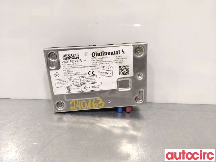 Styreenhet bluetooth til Renault Zoe, 2013-2019 (Fase 1)  (RENAULT|2591A2984R)