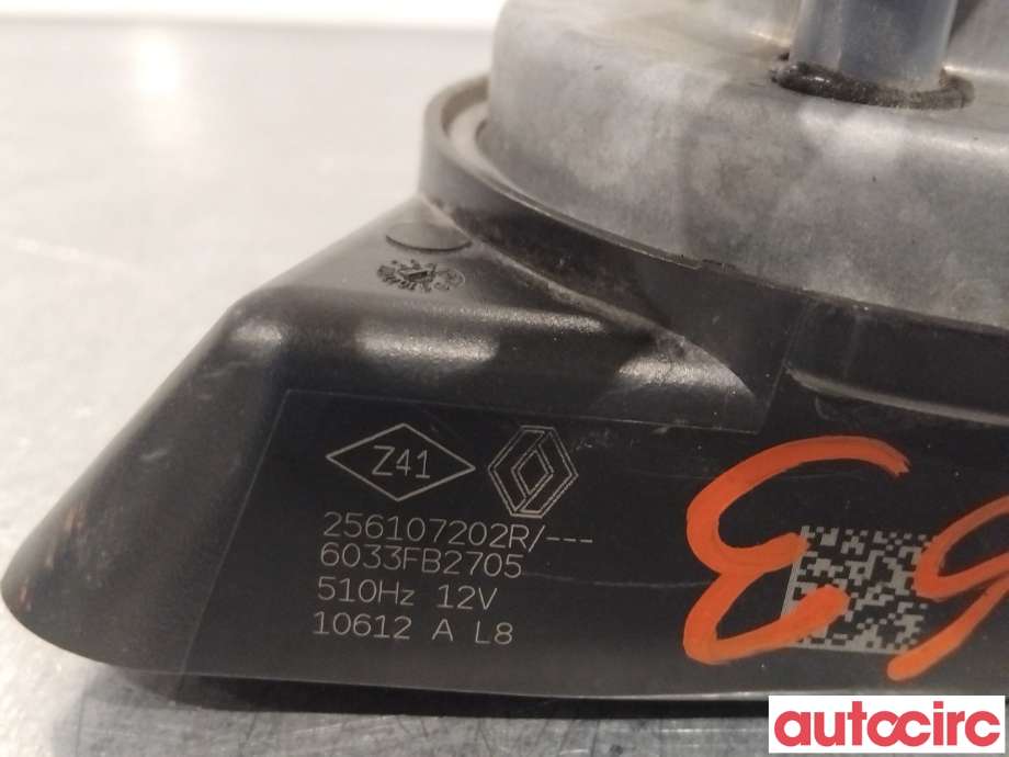 Horn/signalhorn til Renault Zoe 2013-2019 (Fase 1)  (RENAULT|256107202R|)