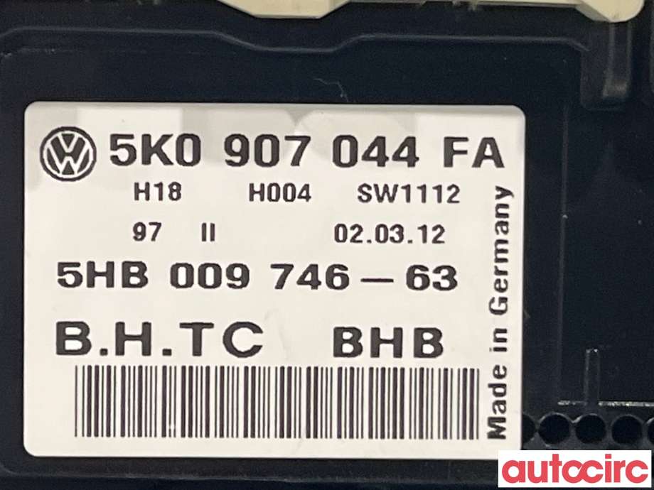 Varmeapparat betjening til VW Golf VI 2008-2012  (VOLKSWAGEN|5K0907044|)
