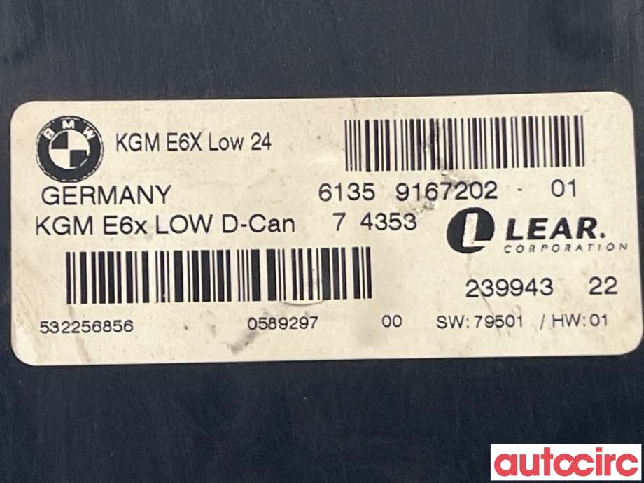 Styreenhet diverse til BMW 5-Serie 2003-2010 (E60/E61) (E60/E61) (BMW|61359221110|)