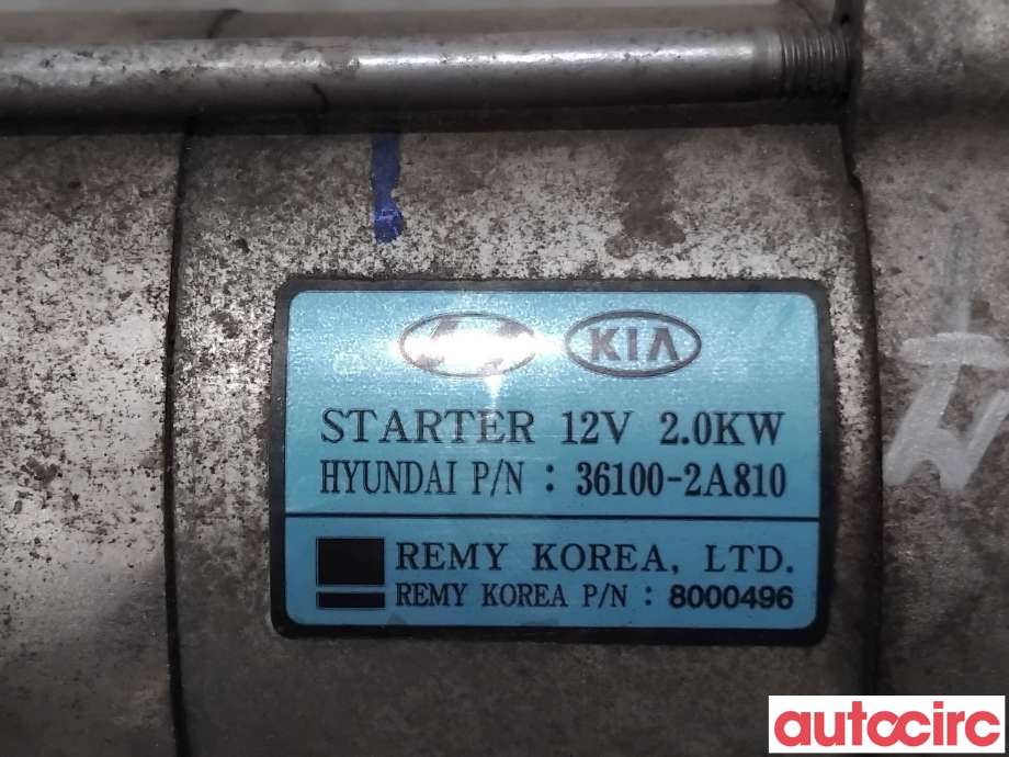 Starter diesel til Hyundai i40 2012-2017  (HYUNDAI|361002A810|8000496|36100-2A810)