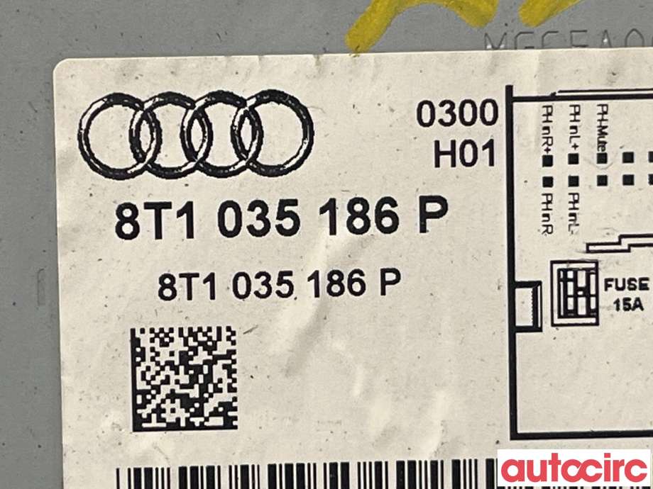 Bilstereo til Audi A4 2007-2014 (Type IV) (B8) (B8) (AUDI|8T1057186PX||8T1035186P)