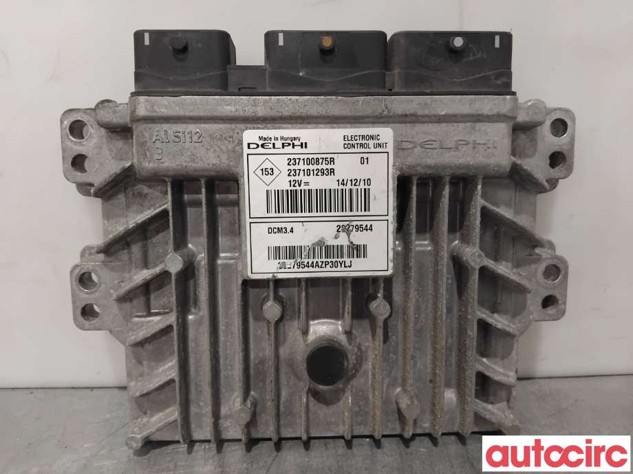 Styreenhet motor til Renault Clio 2009-2012 (Type III, Fase 2) (RENAULT|237101293R||237103942R)