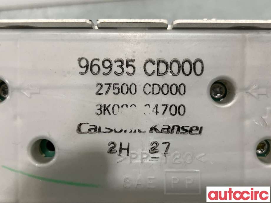 Varmeapparat betjening til Nissan 350 Z 2002-2009  (NISSAN|27500CD000||96935CD000)