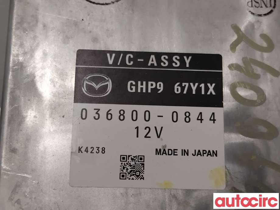 Styreenhet diverse til Mazda 6 2013-2015 (Type III, Fase 1)  (MAZDA|GHP9-67-Y1XK|036800-0844|GHP967Y1X)