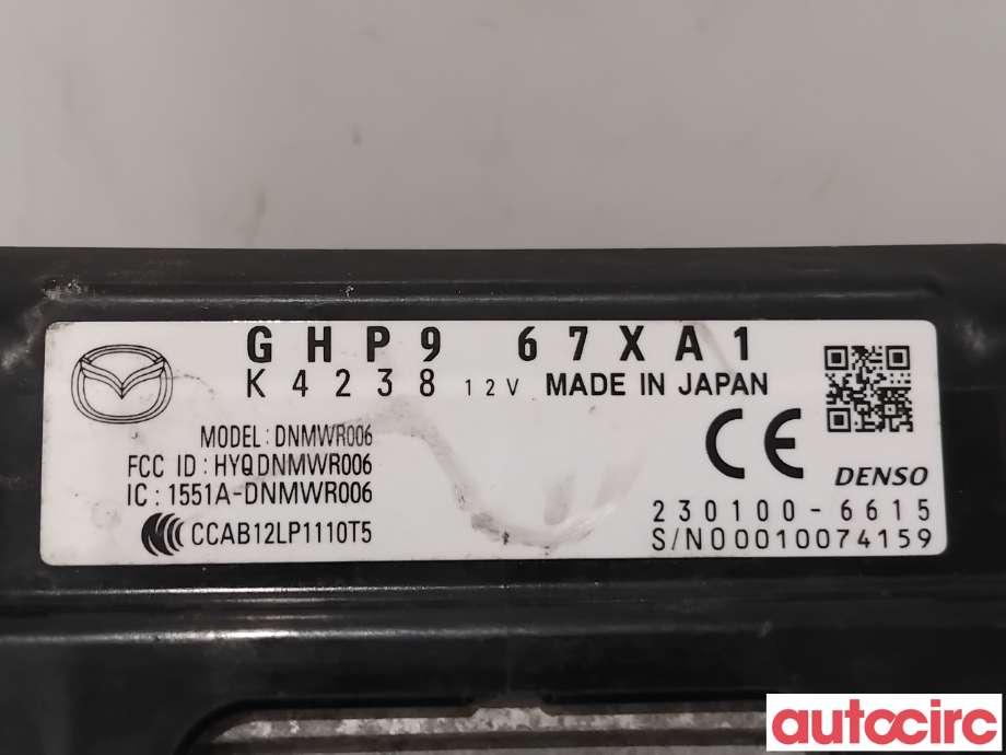 Sensor radar til Mazda 6 2013-2015 (Type III, Fase 1)  (MAZDA|GHP9-67-XA1F|230100-6615|GHP967XA1)
