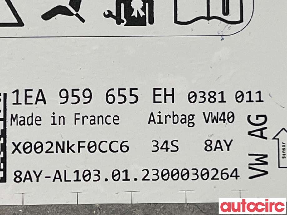 Airbag elektronikk til VW ID.3 2020-->>  (VOLKSWAGEN|1EA959655EH)