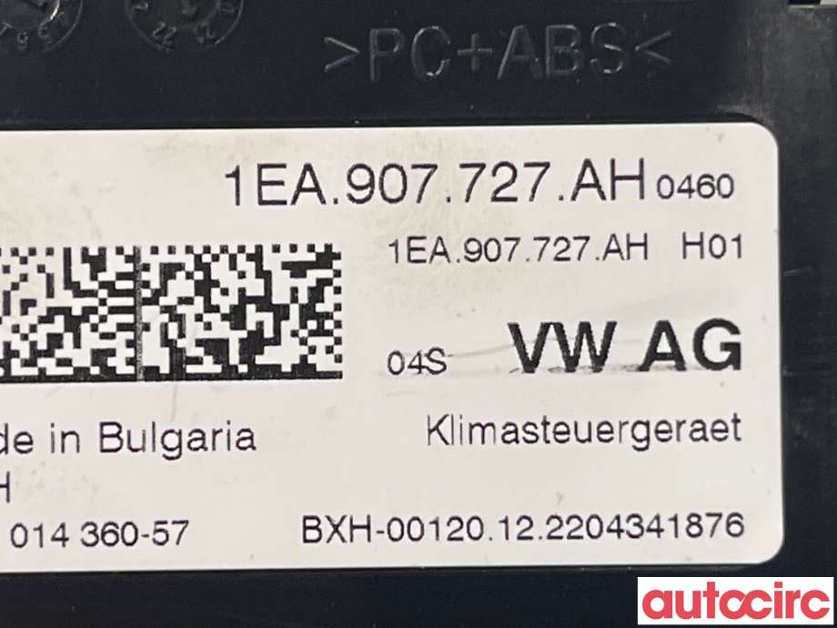 Styreenhet klima/aircondition til VW ID.3 2020-->>  (VOLKSWAGEN|1EA907727AH)