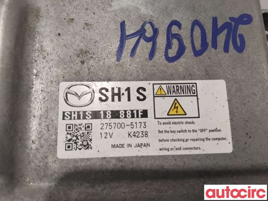 Styreenhet motor til Mazda 6 2013-2015 (Type III, Fase 1)  (MAZDA|SHYM-18-881A|275700-5173|SH1S18881F)