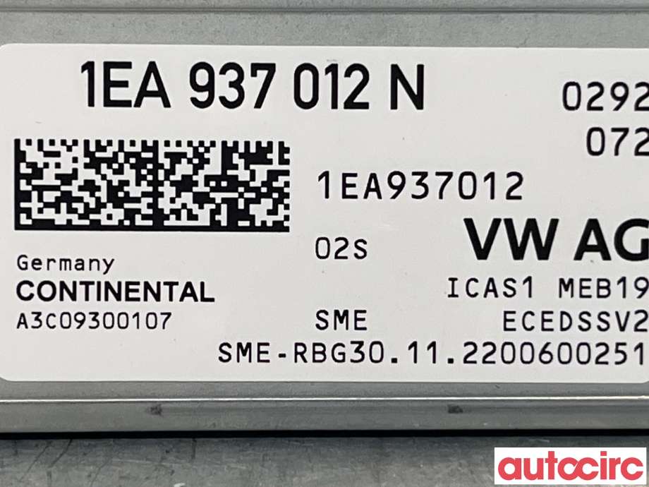 Diverse deler til VW ID.3 2020-->> (VOLKSWAGEN|1EA937012N)