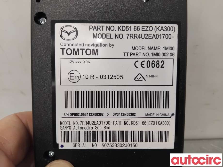 Styreenhet diverse til Mazda 6 2013-2015 (Type III, Fase 1)  (MAZDA|NO NR|1MI00|KD5166EZO)