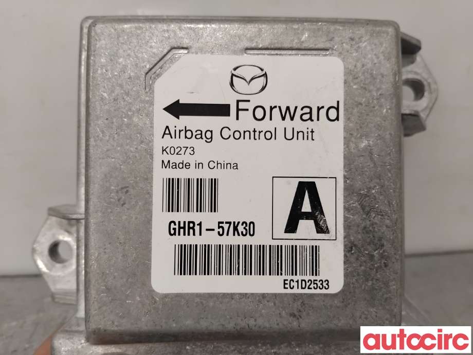 Airbag elektronikk til Mazda 6 2013-2015 (Type III, Fase 1)  (MAZDA|GHR1-57-K30||GHR1-57K30)