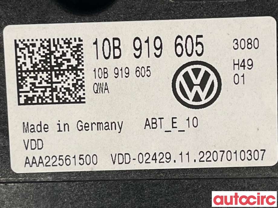 Instrument kjørecomputer til VW ID.3 2020-->>  (VOLKSWAGEN|10B919605)