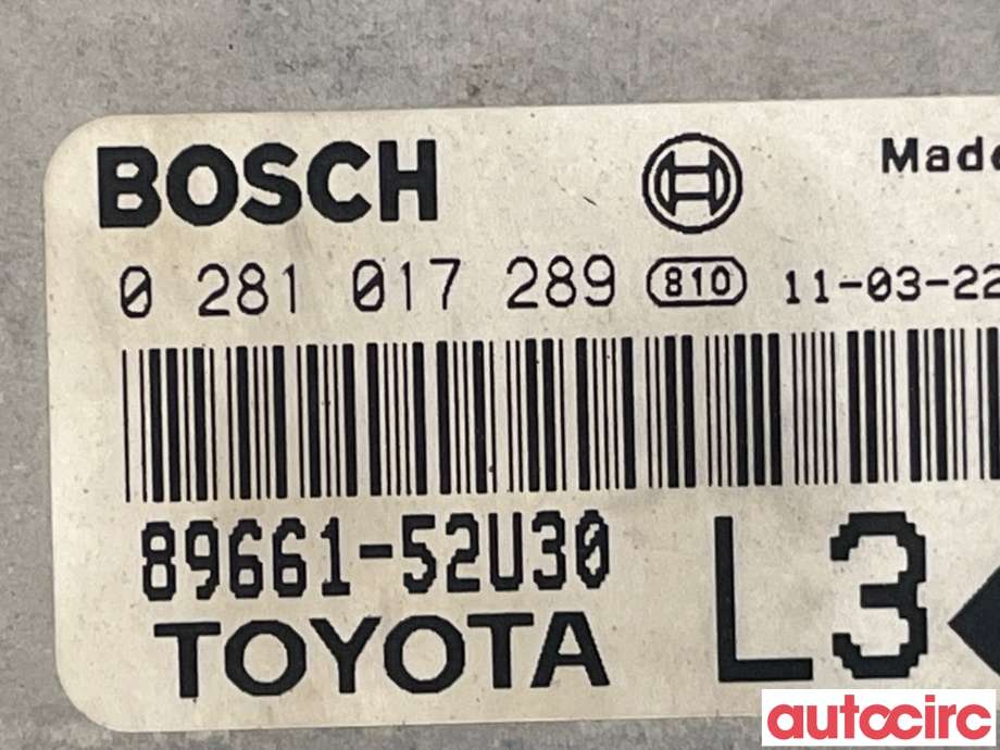 Styreenhet motor til Toyota Urban Cruiser 2009-2014  (TOYOTA|8966152U30|89661-52U30)