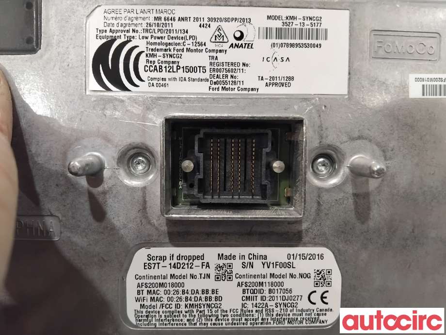 Styreenhet diverse til Ford Mondeo 2014-2019 (Type V, Fase 1)  (FORD|1934259|TJN|ES7T-14D212-FA)