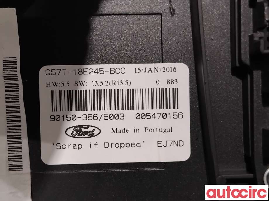 Varmeapparat betjening til Ford Mondeo 2014-2019 (Type V, Fase 1)  (FORD|2215664||GS7T-18E245-BCC)