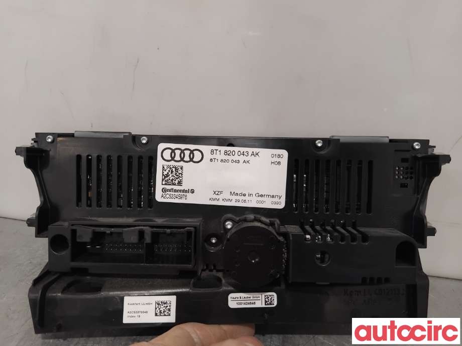 Varmeapparat betjening til Audi A4 2007-2014 (Type IV) (B8) (B8) (AUDI|8T1820043AK|A2C53345976|8K1820021AK)