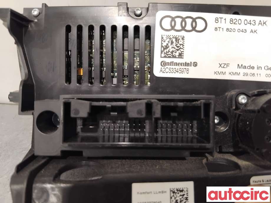Varmeapparat betjening til Audi A4 2007-2014 (Type IV) (B8) (B8) (AUDI|8T1820043AK|A2C53345976|8K1820021AK)