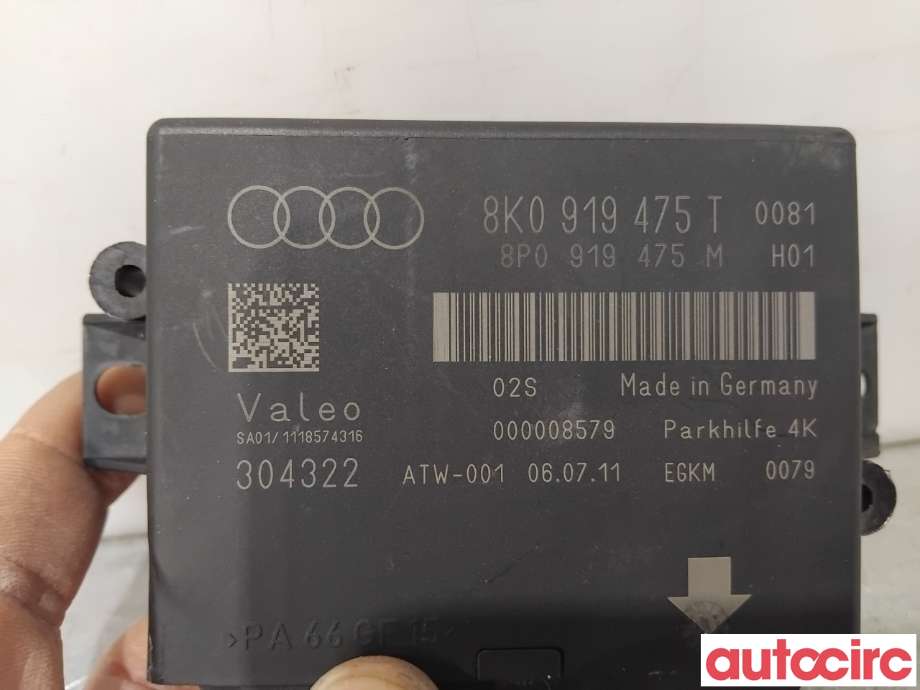 Styreenhet parkering til Audi A4 2007-2014 (Type IV) (B8) (B8) (AUDI|8K0919475T|304322)
