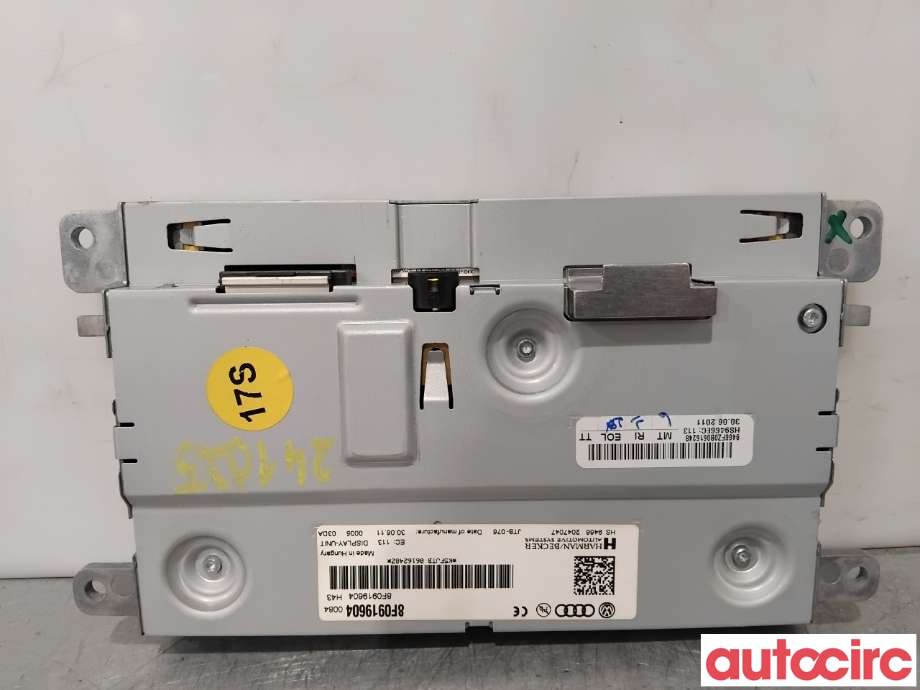 Instrument kjørecomputer til Audi A4 2007-2014 (Type IV) (B8) (B8) (AUDI|8R0919604|HS9466|8R0919604A)