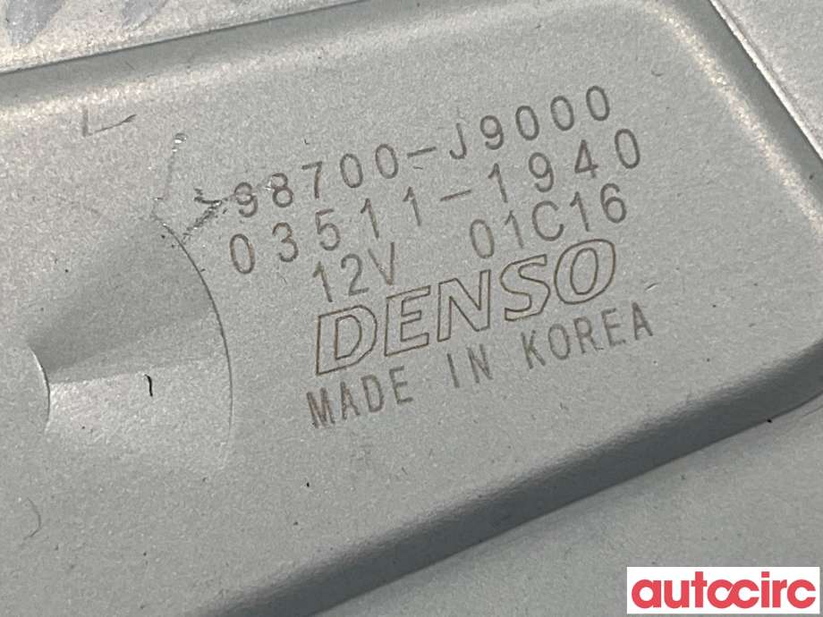 Viskermotor bakrute til Hyundai Kona 2017-2021 (Type I, Fase 1)  (HYUNDAI|98700J9000)