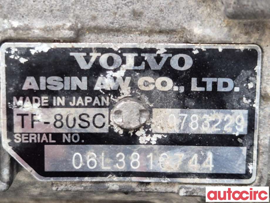 Girkasse automat til Volvo XC90 2007-2014 (Type I, Fase 2)  (VOLVO|36050326|TF-80SC|)