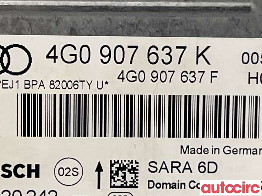 Styreenhet diverse til Audi A7 2010-2014 (Type I, Fase 1)  (AUDI|4G0907637)